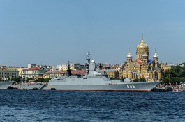 Корвет «Стойкий» в Санкт-Петербурге в 2014 году