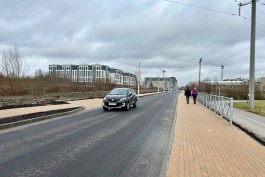 «Открыли для машин и пешеходов»: в Калининграде завершают строительство улицы Катериничева